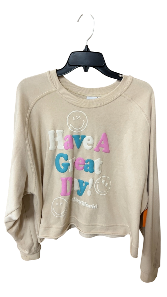 Sweatshirt Large Beige