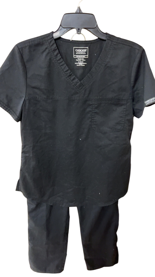 Cherokee Workwear Scrub Set Small Black
