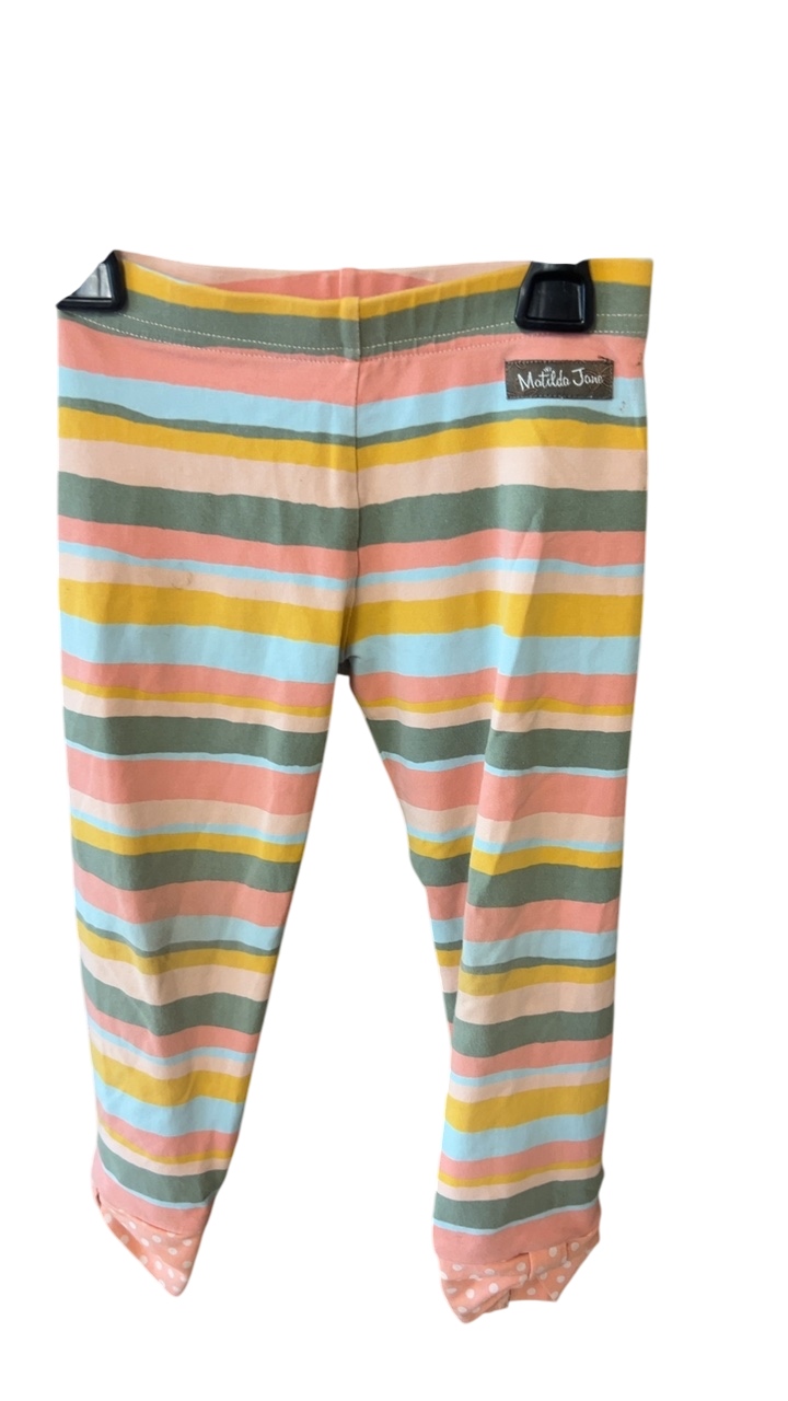 Matilda Jane Pants YOUTH 4T Multicolored (Pink, Blue, Yellow, Green, Beige)