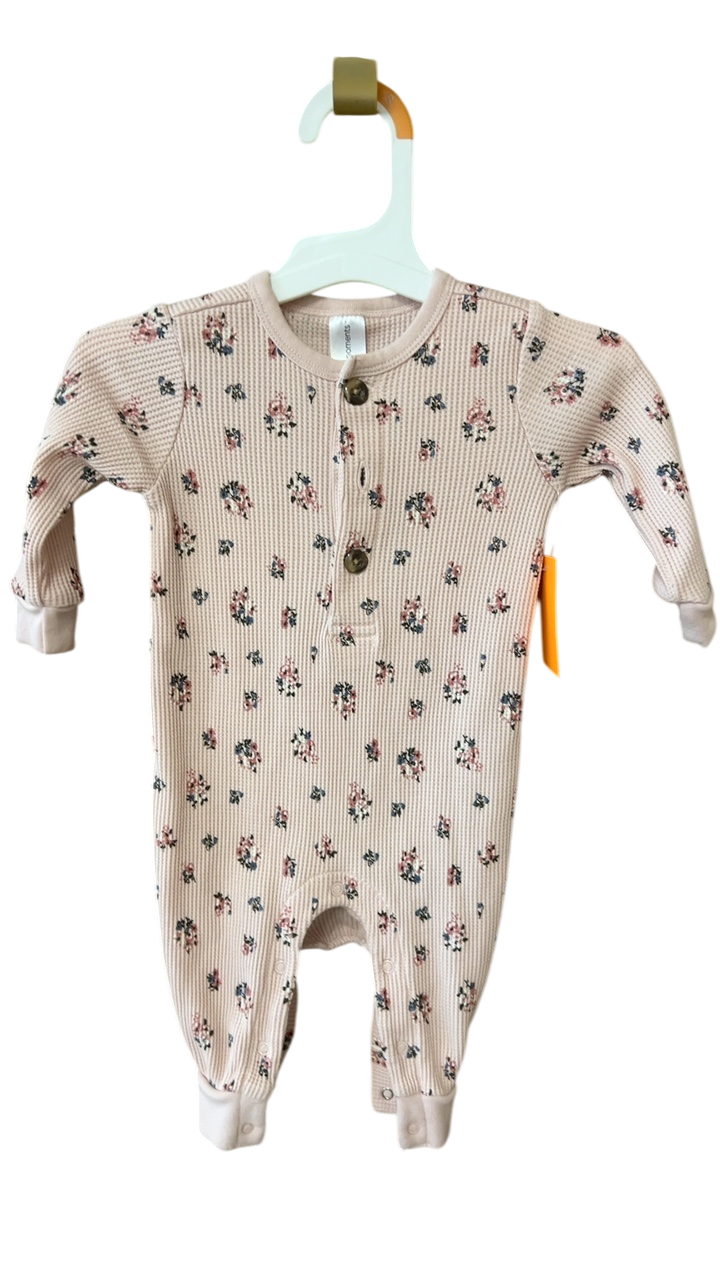 YOUTH 3-6m Beige with floral print