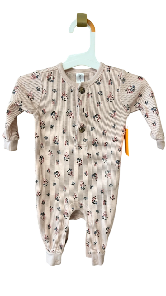 YOUTH 3-6m Beige with floral print
