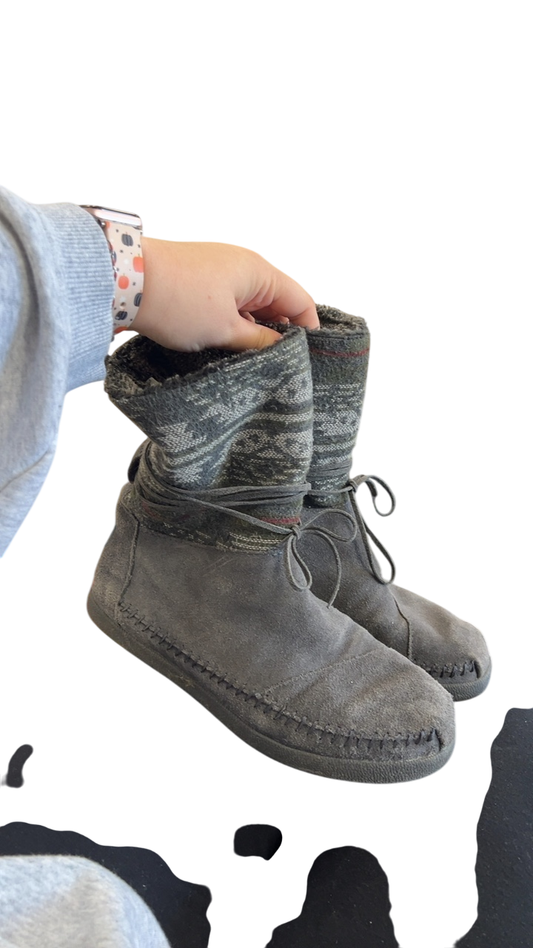 Toms Boots 8.5 Gray
