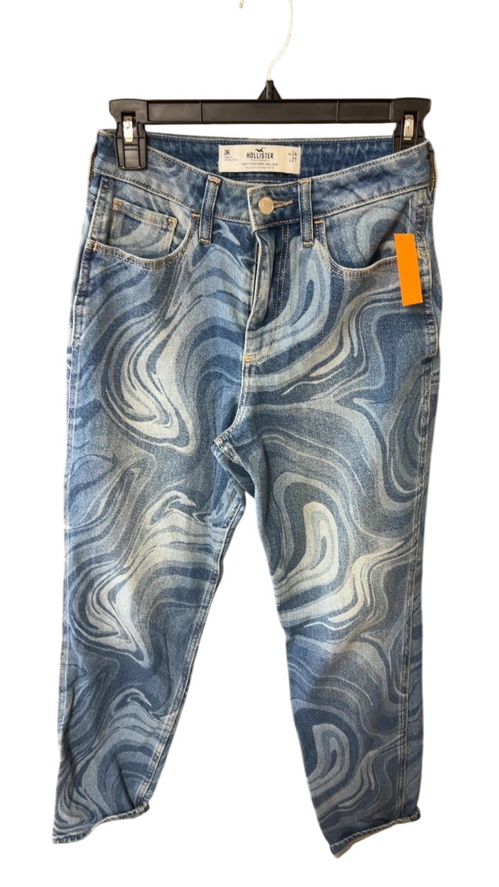 Hollister Pants 0 Blue and White Marble Pattern