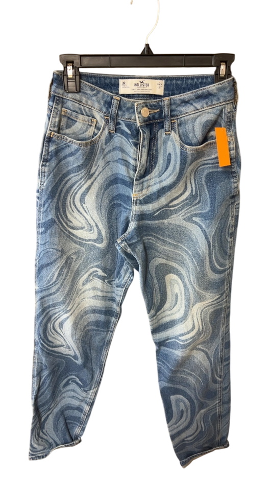 Hollister Pants 0 Blue and White Marble Pattern