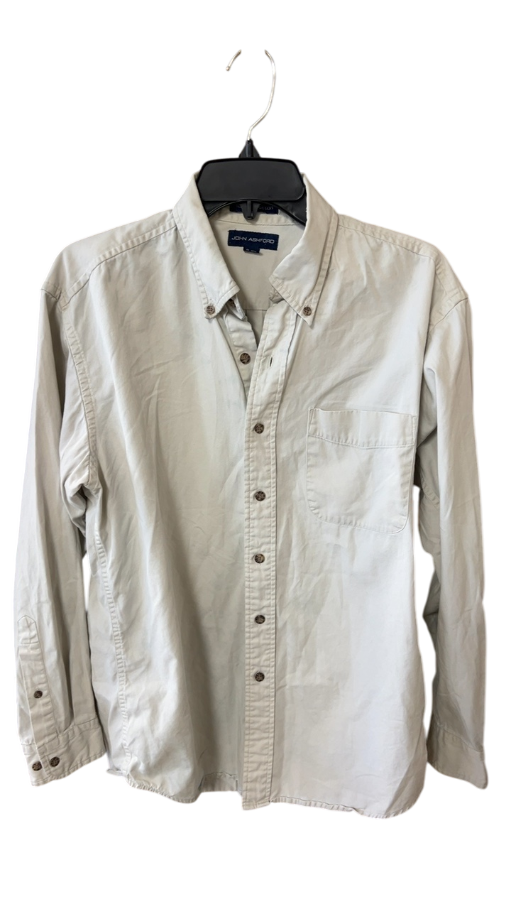 John Ashford Shirt MENS Medium Cream