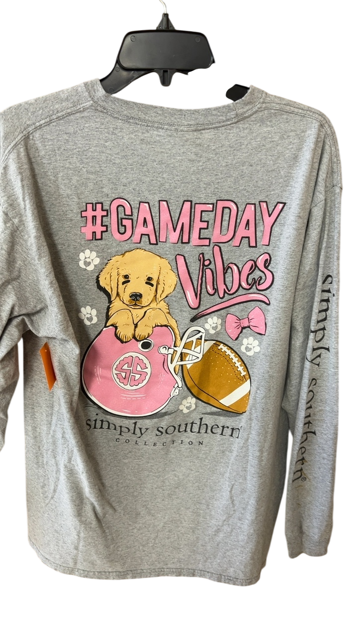 Simply Southern Long sleeve Large Gray