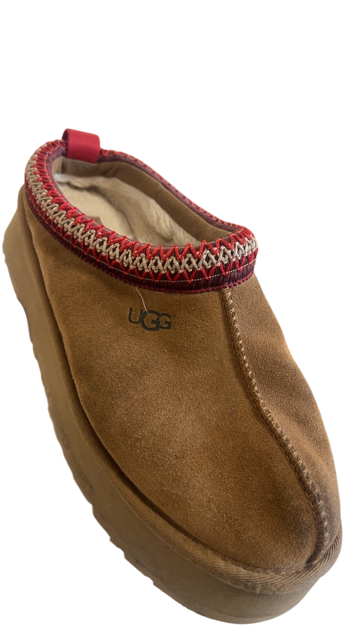 UGG Slippers Platform WOMENS 9 Brown and Red