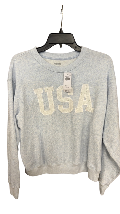 Hollister Sweatshirt Small Light Gray USA