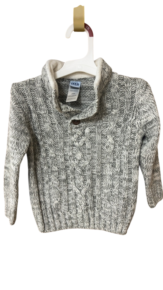 Little Sweater YOUTH 24M Beige and Gray