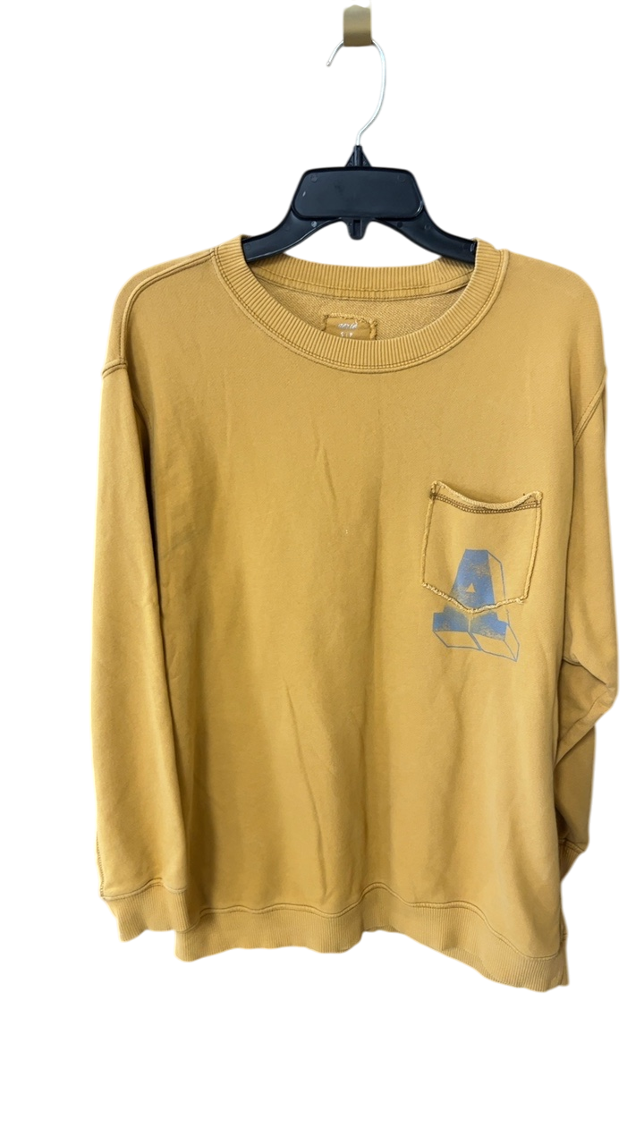 Aerie Sweatshirt Small Mustard yellow