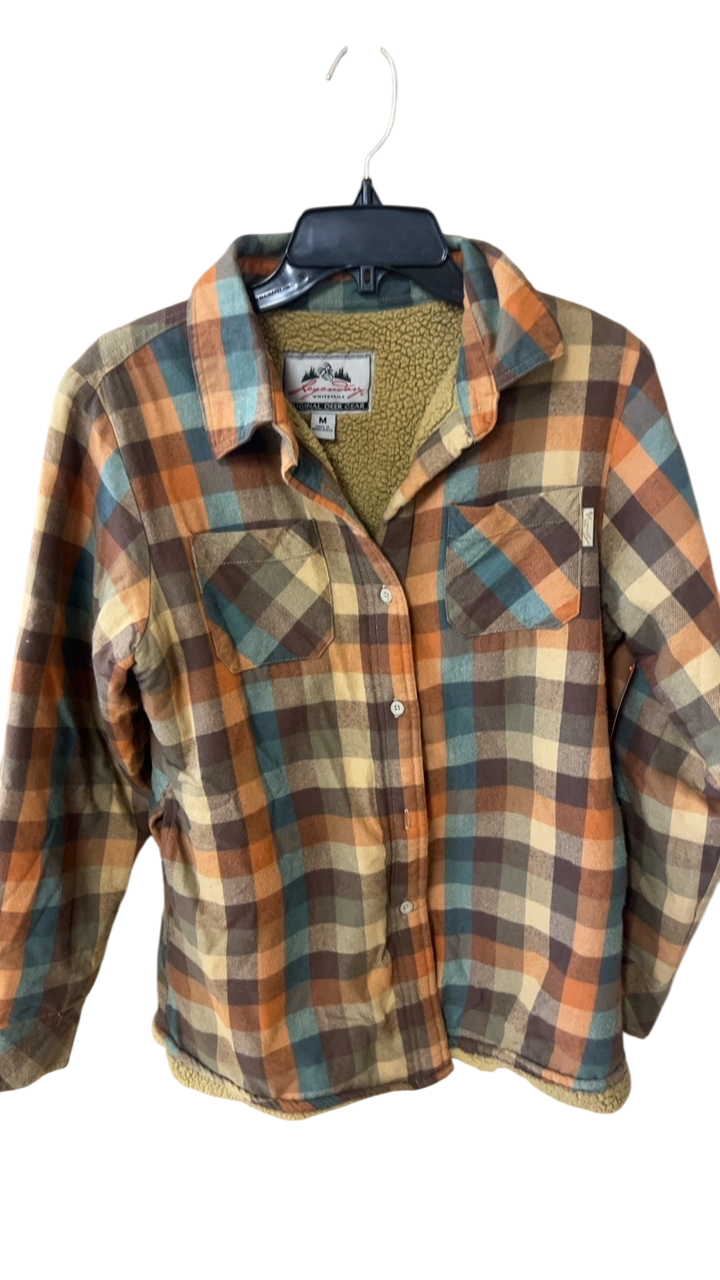 Shirt MENS MEDIUM Multicolor (orange, beige, brown, blue, and green)