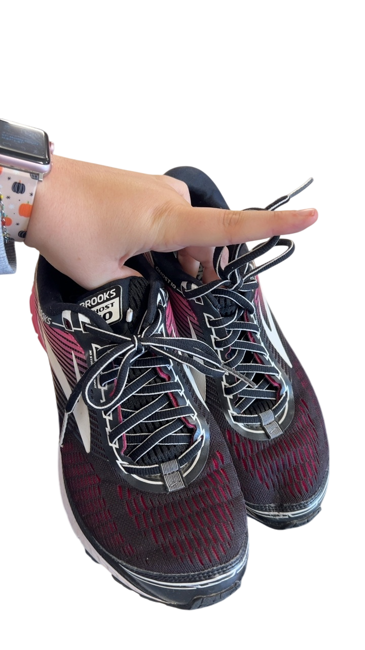 Brooks Sneakers 9 Black, Pink, White