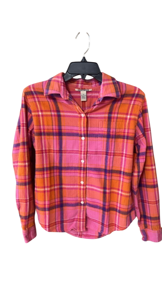 Lucky Brand Shirt Medium Pink and Orange