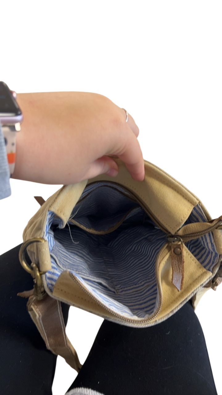 Bag Beige and gray