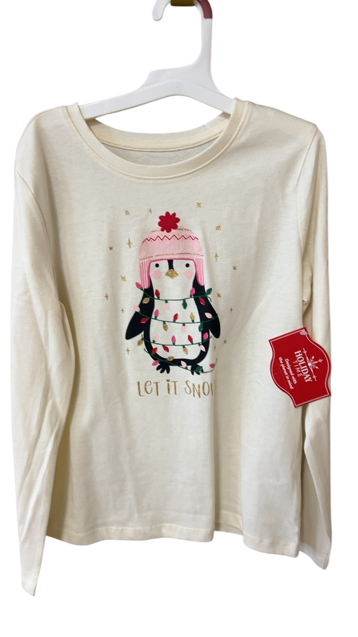 Holiday Time Sweatshirt YOUTH 10-12 Cream
