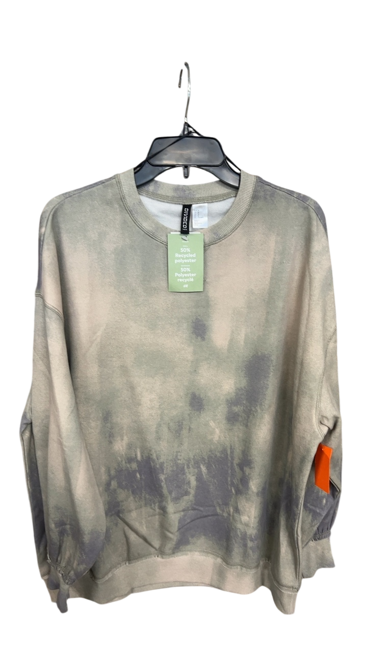 H&M Sweatshirt Medium Beige with grayish stains