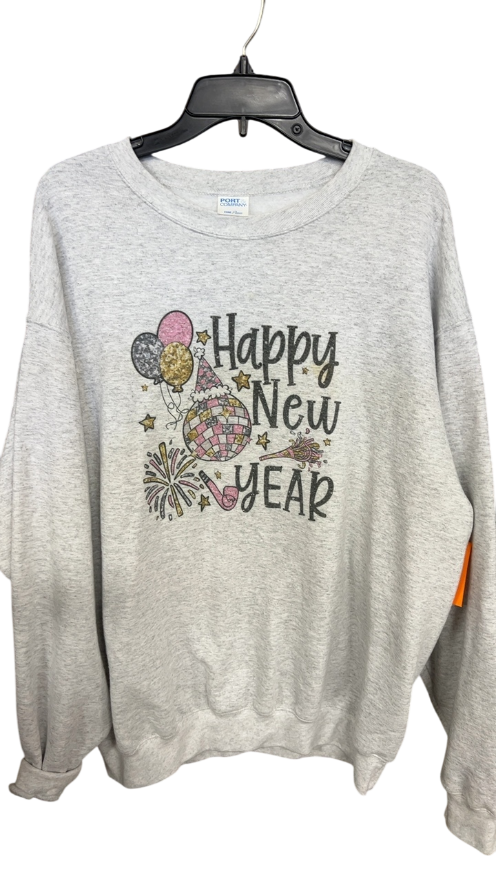 Happy New Year XL Gray