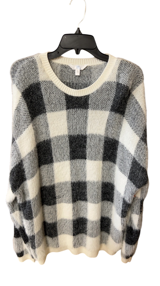Time & Tru Sweater XXL Black and white
