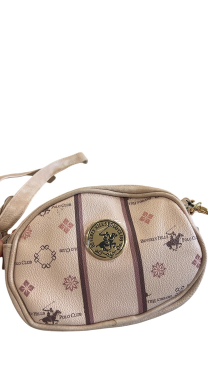 Beverly Hills Polo Club Bag Beige and Pink