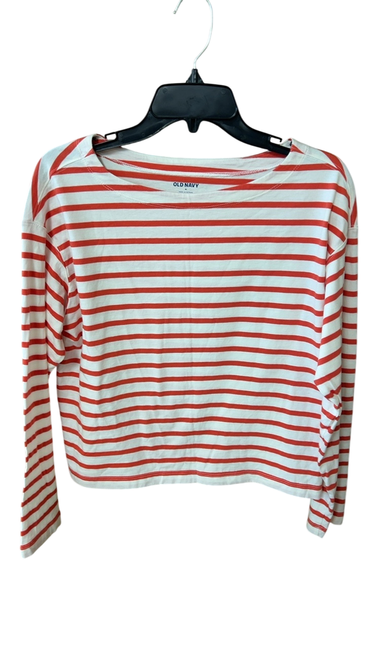 Old Navy Top Medium Red and White