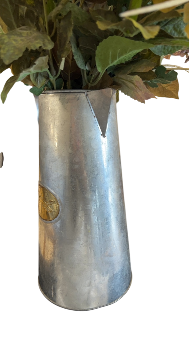 Vase Silver with Flowers