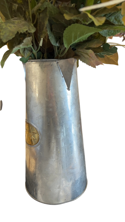 Vase Silver with Flowers