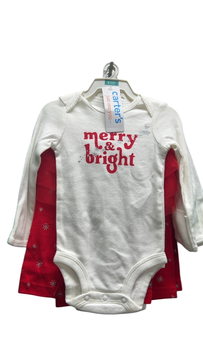 Carter's Body Suit 3m White and Red
