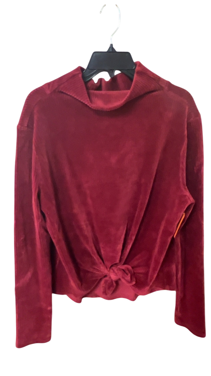 Sweater Velvet Large Red