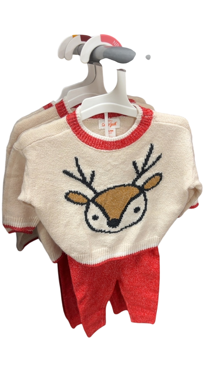 Carter's Sweater Beige and Red