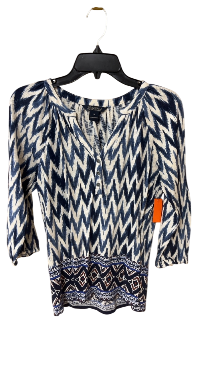 Sweater Medium Navy blue and white