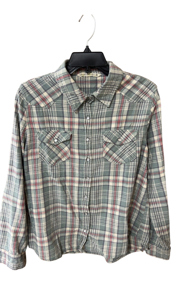hippie laundry Shirt Xl Multicolor (mainly shades of green, red, and beige)