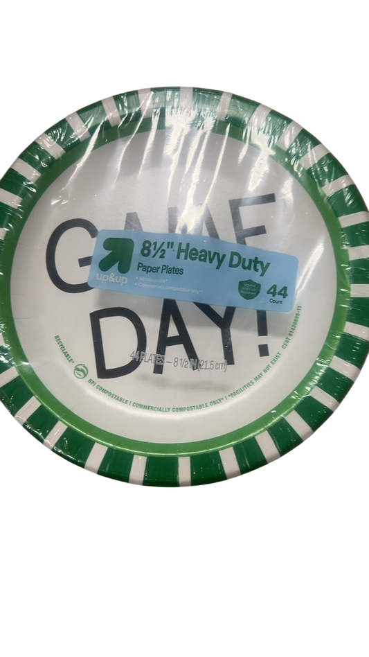 up&up Paper Plates Green and White