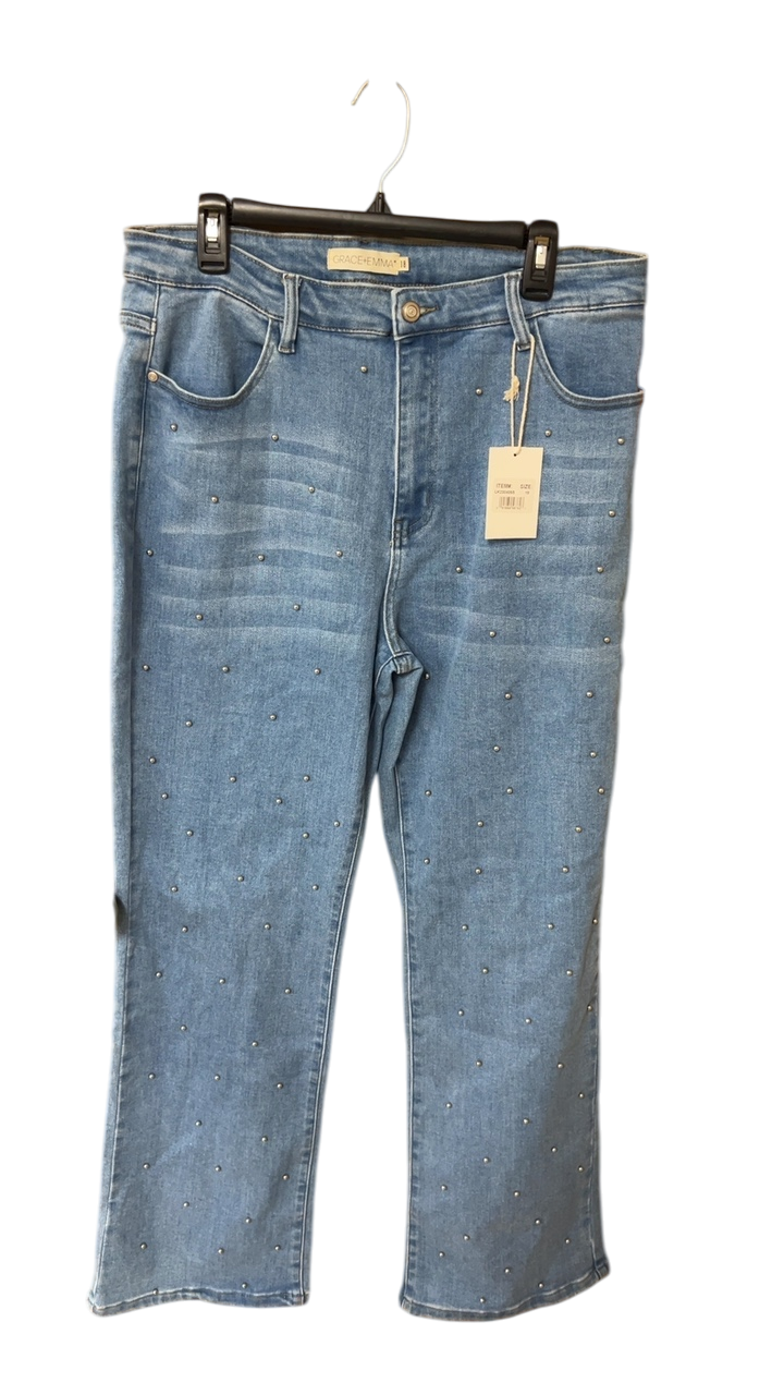 GRACE & EMMA Pants 18 Blue