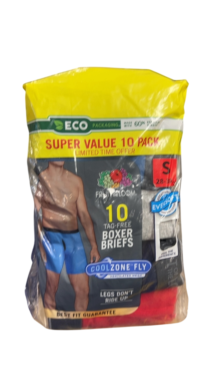 Hanes Boxer Briefs MENS SMALL Gray and Blue