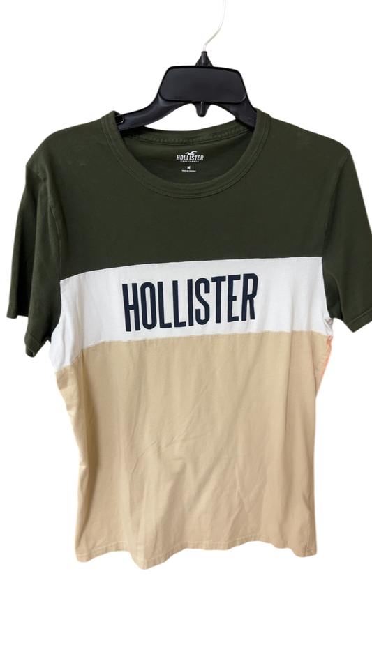 Hollister T-Shirt MENS MEDIUM Multicolor (Green, White, Beige)