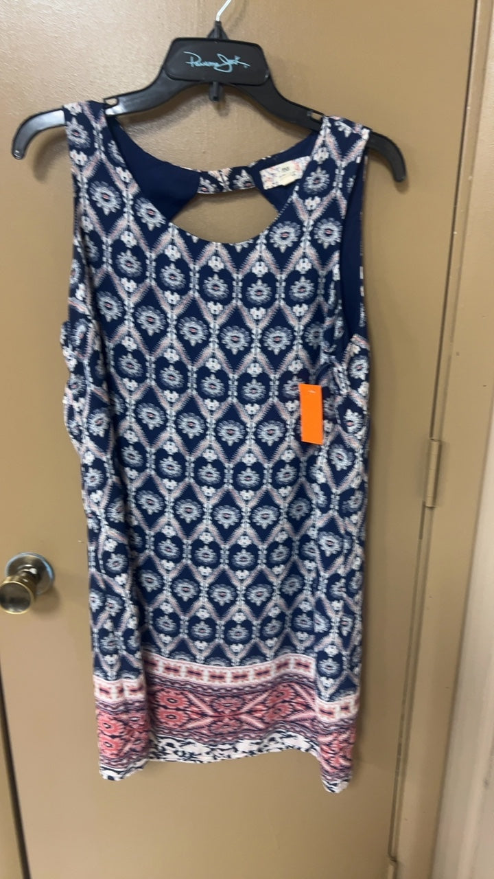 Dress XL Blue and pink