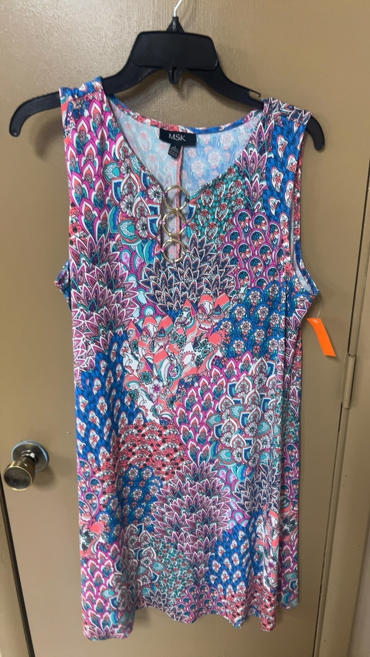 MSK Dress Large Multicolor