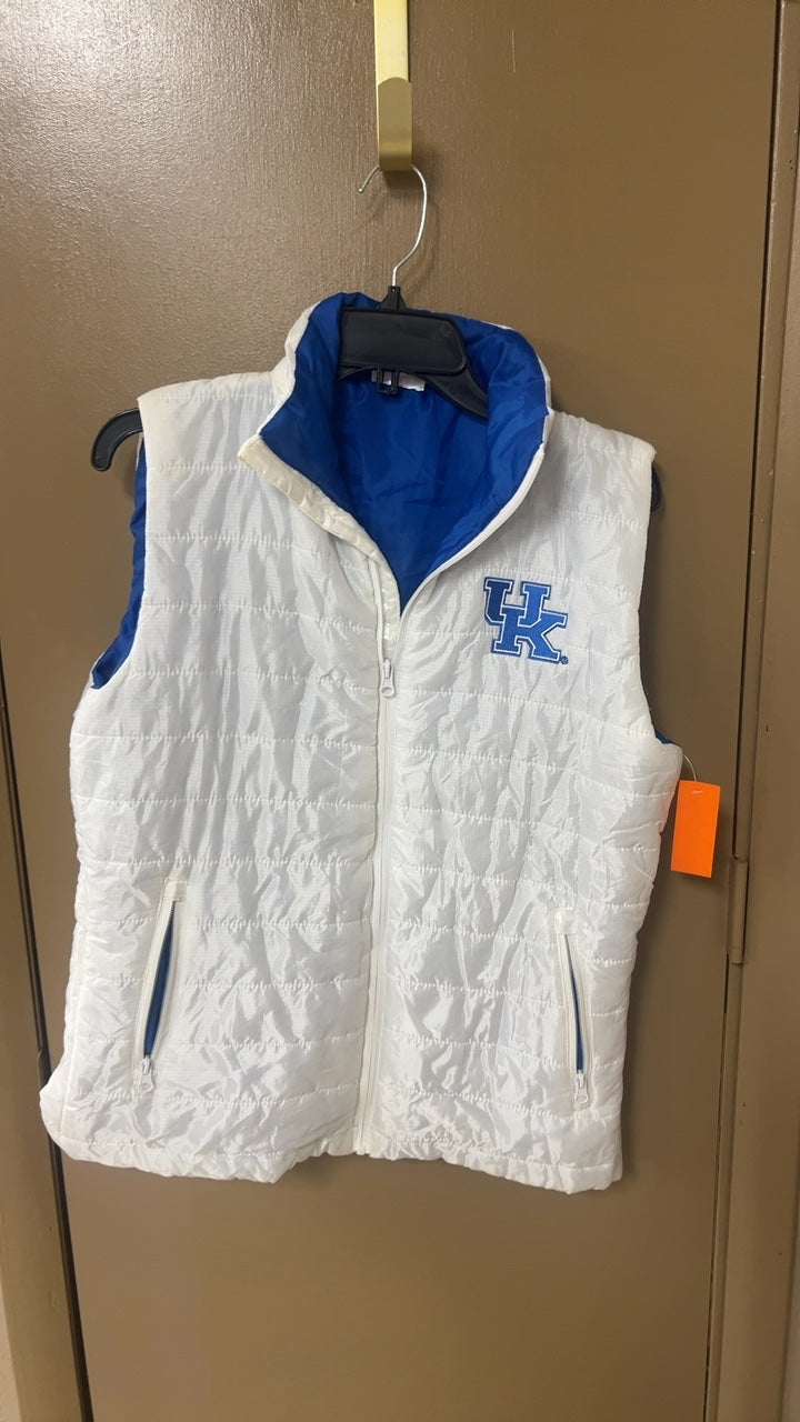 UK Vest Large White and blue