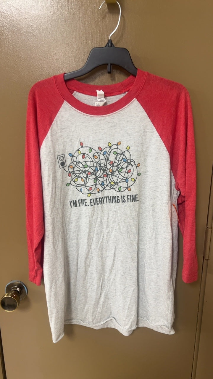 T-Shirt Medium Gray and Red