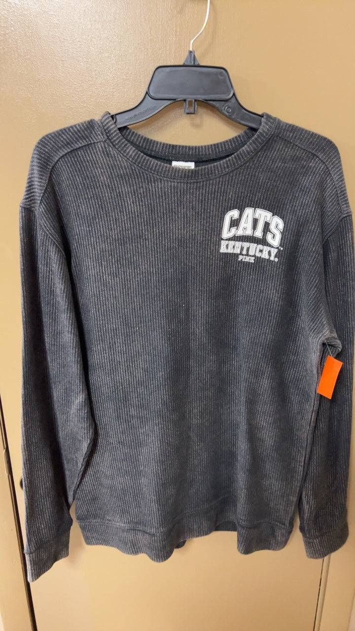 PINK Sweater Small Dark Gray