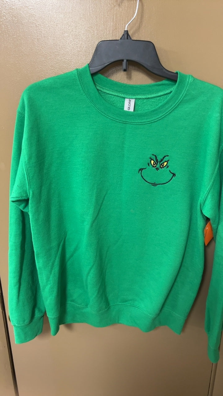 Grinch Sweater Small Green
