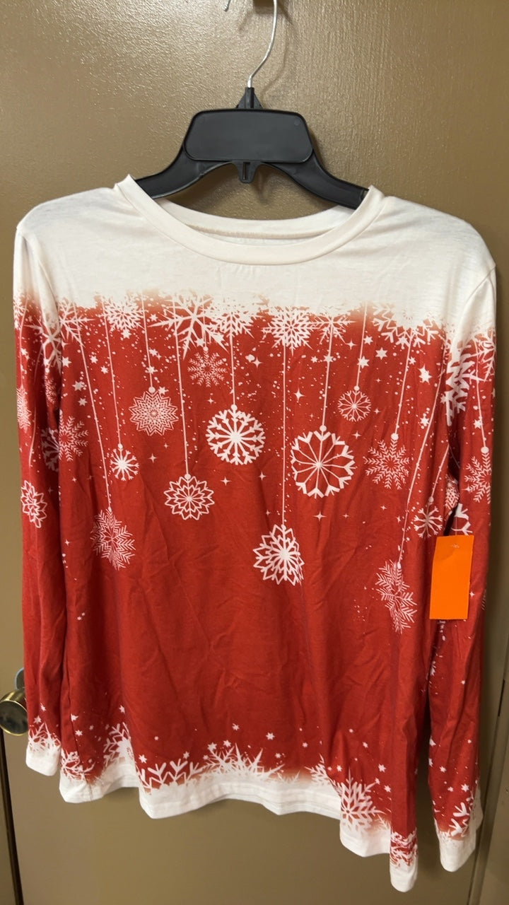 Sweatshirt Large Red and White