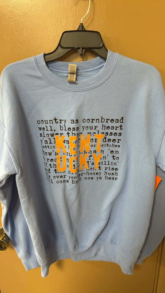 KY Sweatshirt Medium Light blue