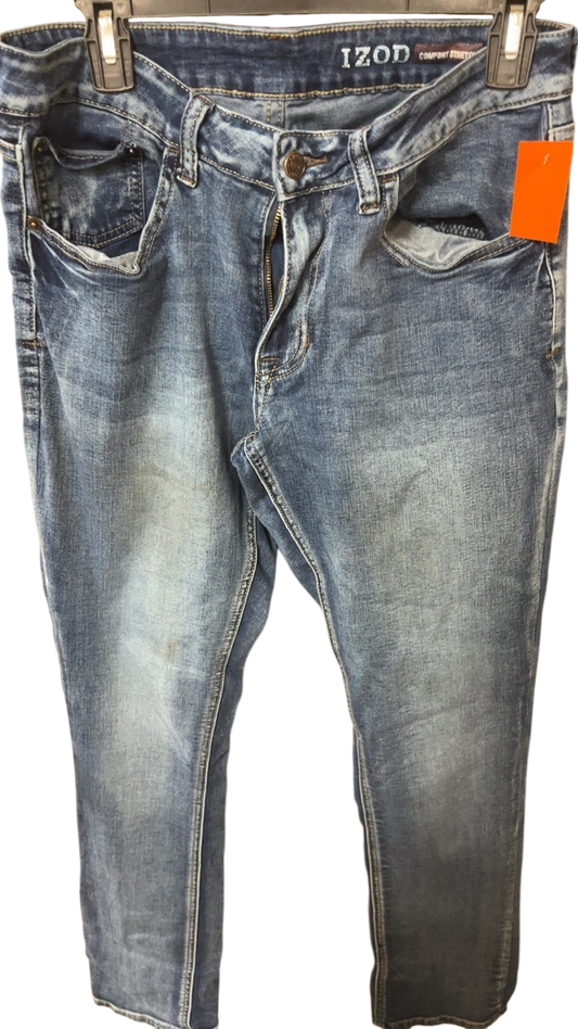 IZOD Pants Mens 32x34 Medium Wash Blue