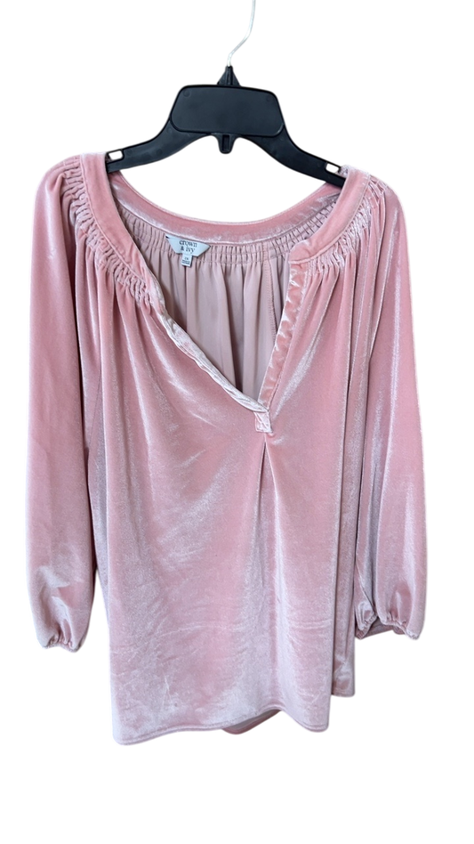 Crown & Ivy Blouse 2X Pink