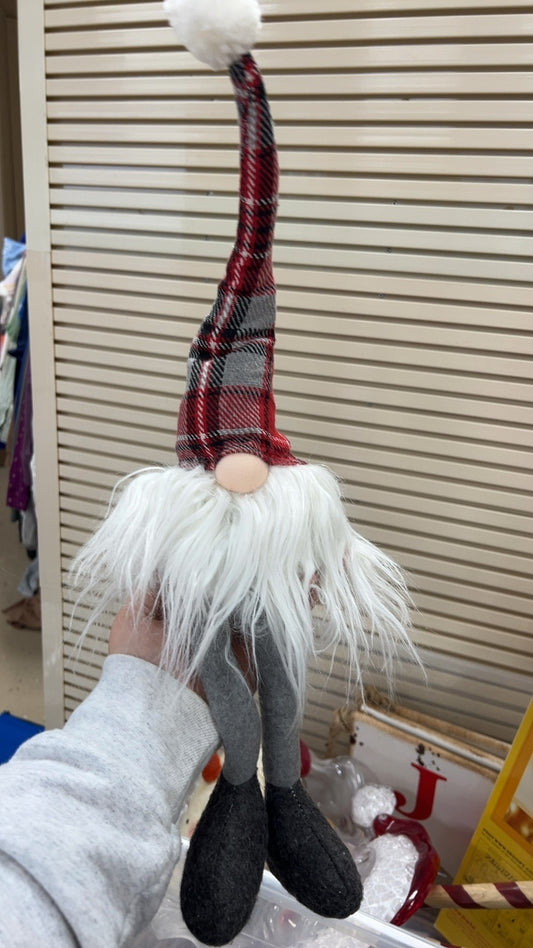 Gnome Plush Toy Red, Gray, White, Black, Pink