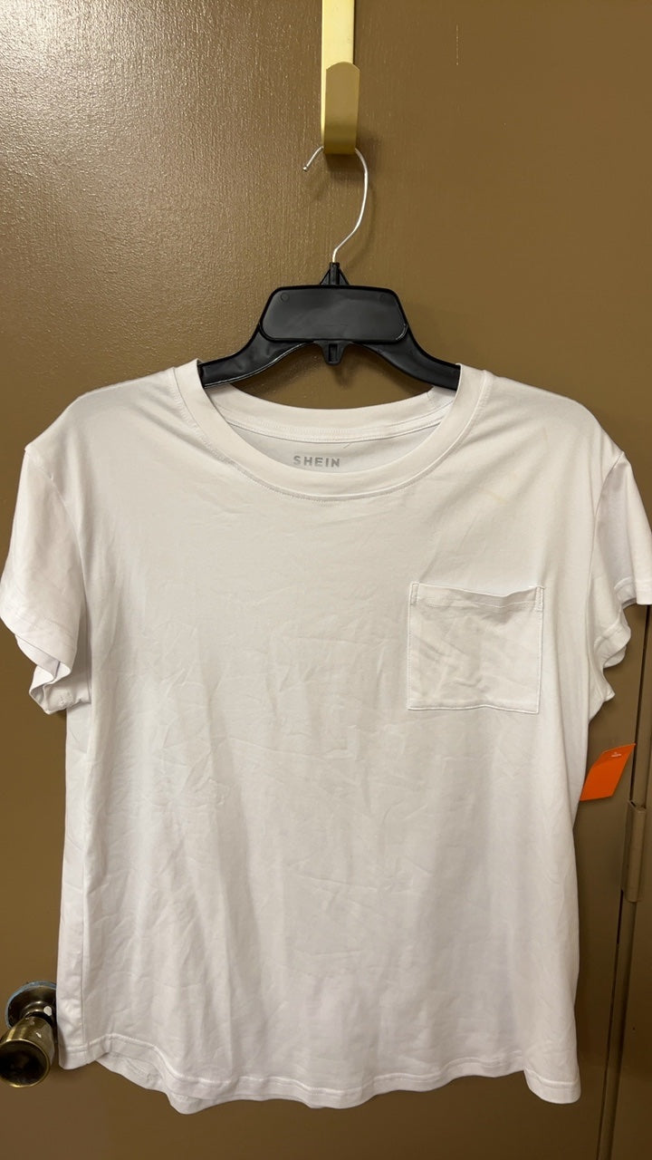 SHEIN T-Shirt Large White