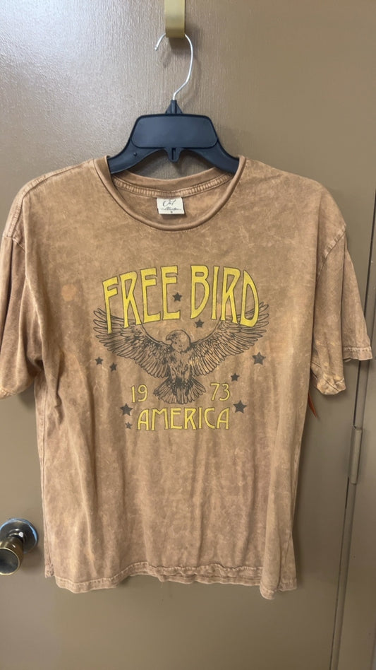 Freebird T-Shirt Small Beige