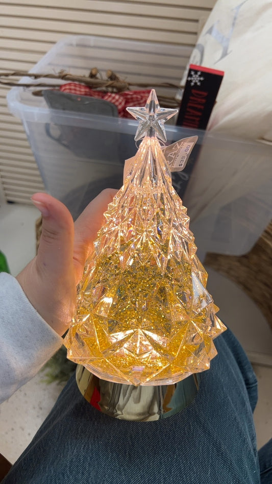 Decorative Item Gold and clear