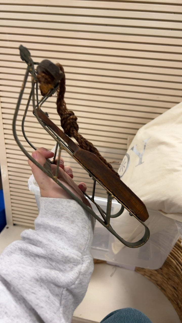 Decorative Sled Brown